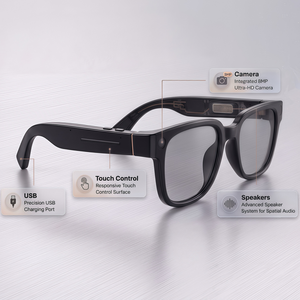 High-Tech Smart AI Glasses Wearable Eyewear Video Glasses with 8MP Camera Translation Voice Call