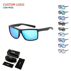 Polarized Sunglasses Men Matte Black Sports Sunglasses Fishing Driving Running Custom Logo Bulk with Box