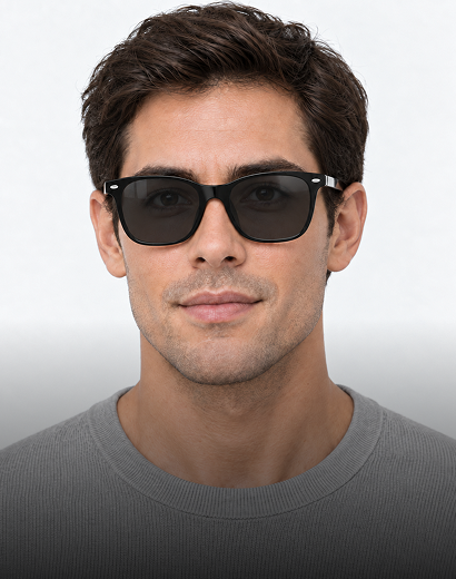 Carina frame round smart audio eyewear profile