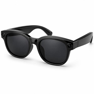 AI Smart Glasses Sunglasses Edition Magnetic Charging App Control for Travel Recording