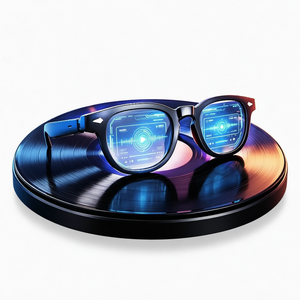Magnetic Charging Ai Smart Glasses Noise Reduction Voice Assistant