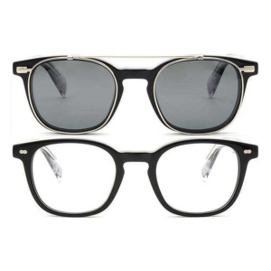 Metal Clip Sunglasses Prescription Glasses Acetate Frame