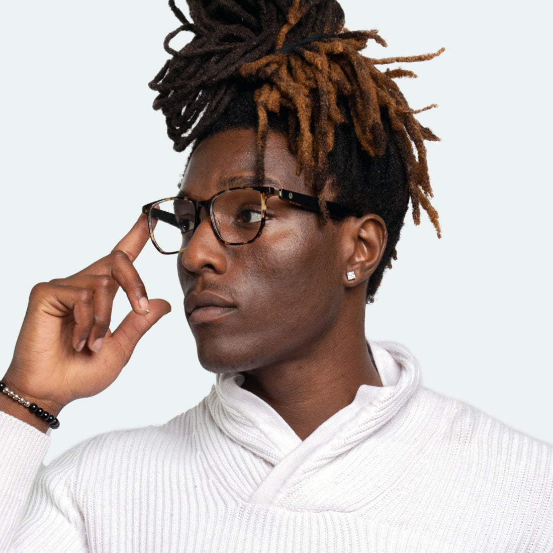 Wide fit smart driving glasses for men