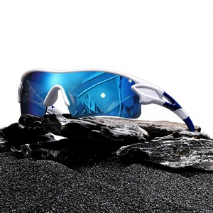 Day-and-Night Marathon Running Glasses UV400 Coating Half-Frame PC Lenses for Morning/Evening Use Students Fitness