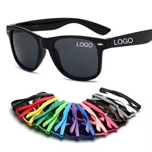 Wholesale Promotional Glasses Brand Designer Custom Logo Black Square Recycled Plastic Sun Glasses