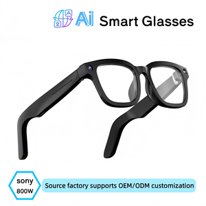 High-Tech E02L TR90 Ultra HD Smart Wearable Headset Chatgpt for BLE Enabled Camera Glasses Music Active Lifestyle Users